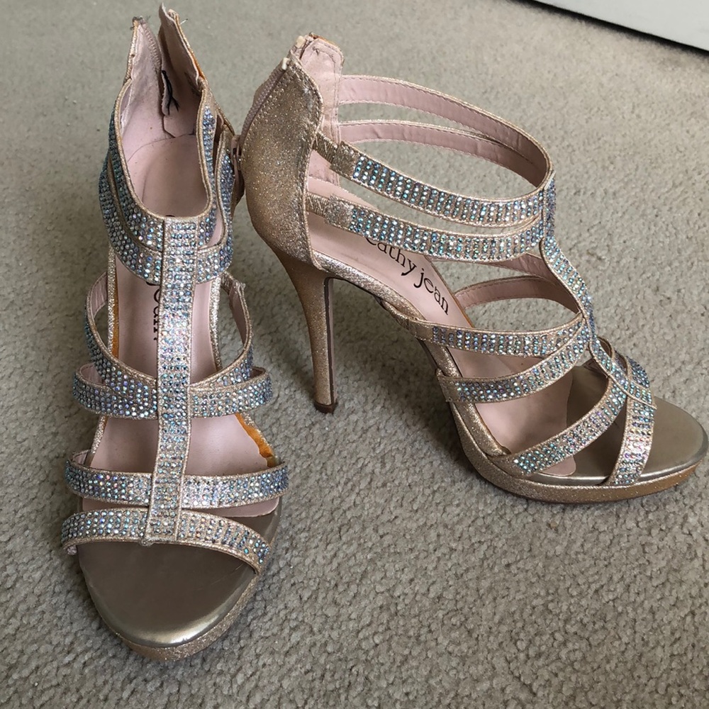 Cathy Jean sparkly heels